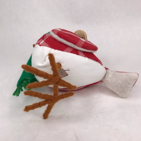 Target Spritz Feathery Friends Bird 2018 Toby Red Plaid Green Scarf Sled - Picture 8 of 9